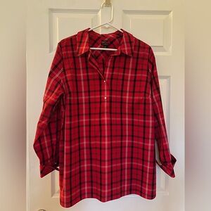 Red Plaid Men's Shirt